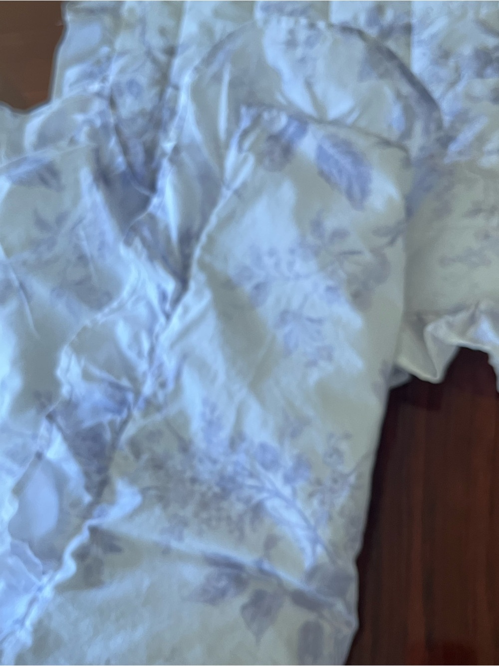 Cabbages & Roses Lavender Floral Quilted Shams with Ruffle Trim - Picture 15 of 16
